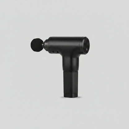 The Recovery Gun Pro deep-tissue massager with its four specialised heads