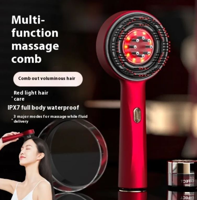 The Scalp Comb — Vibrating Massage Comb with Red Light