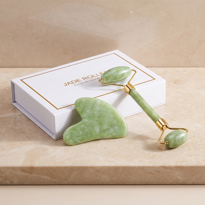 The Jade Ritual Set arranged beside its gift box