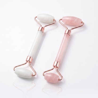 The Sculpt Duo contour roller and scraping tool on a white background